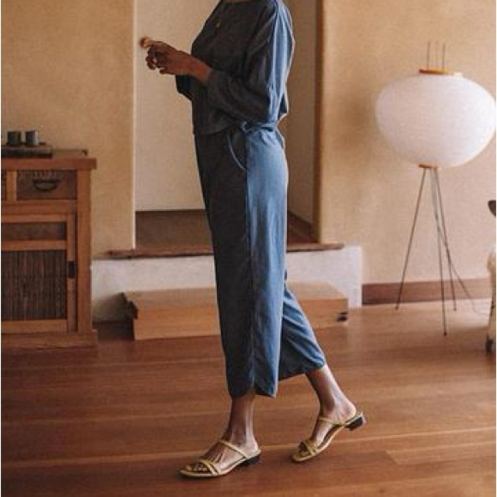 Aliya Wanek Yenay Barrel Sweat Pants in Faded Black